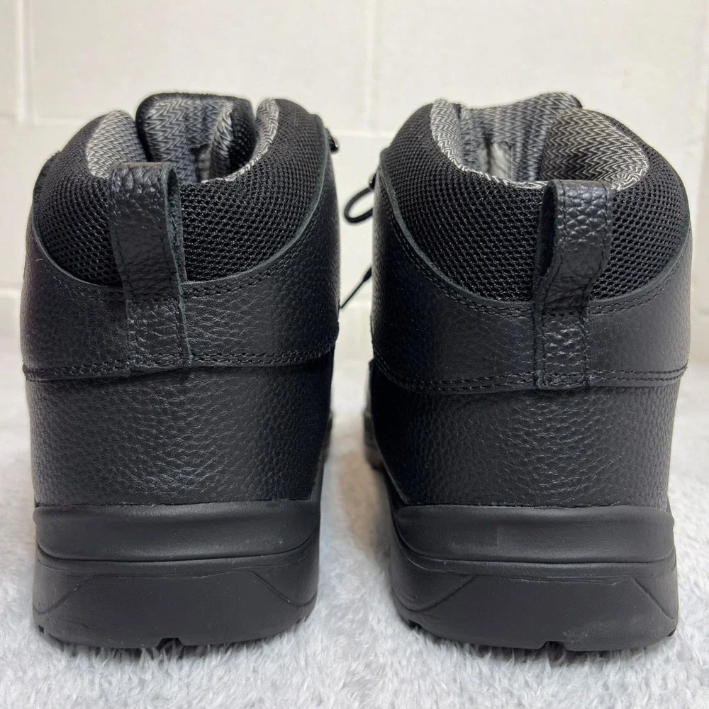 Drew Rockford Hiking Boot Men 12W Black Leather Waterproof Slip Resistant Combat
